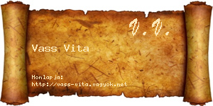 Vass Vita névjegykártya