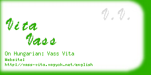vita vass business card